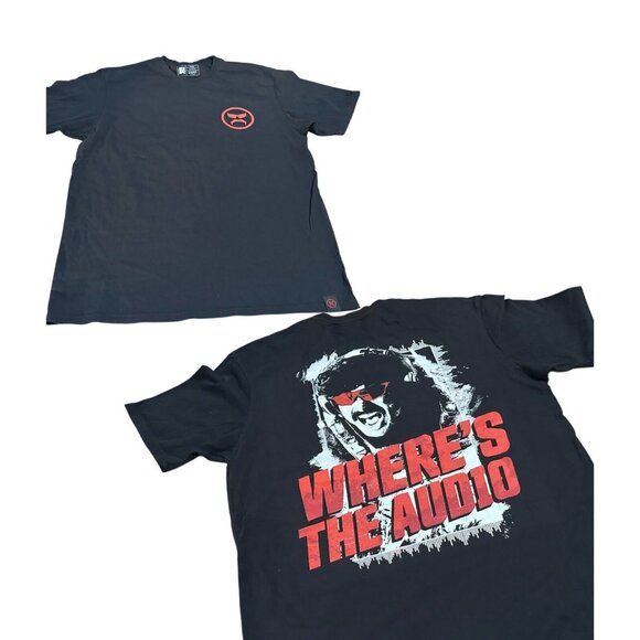 Dr Disrespect T-Shirt 93 94 XL Where's the Audio 2 Double Sided Tee Black HTF